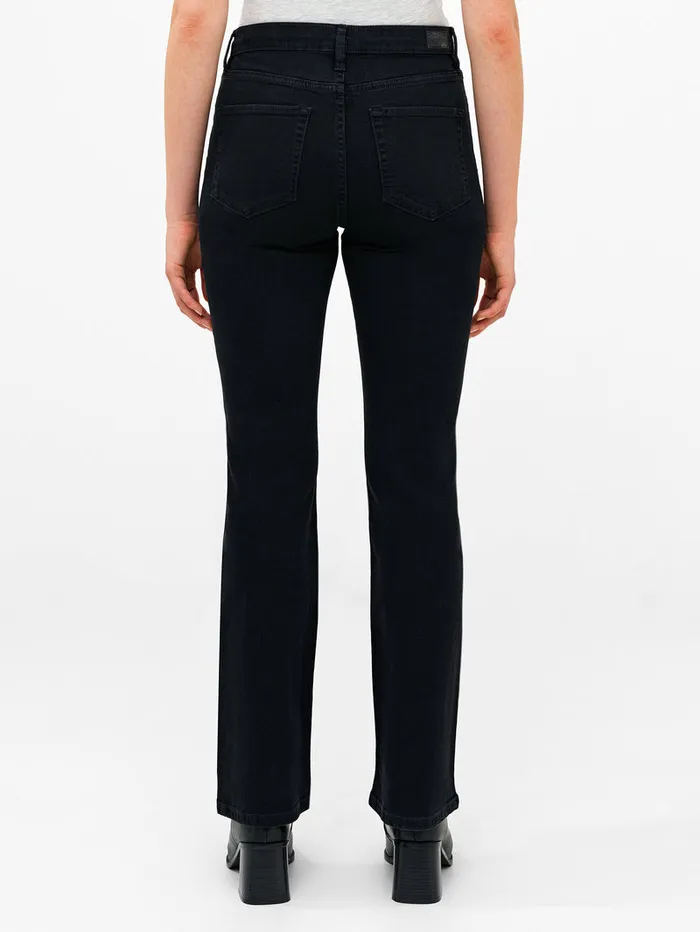Woman Trousers French Connection Stretch Denim Bootcut Full Length Jeans 34 Inch Black Woman Trousers French Connection Stretch Denim Bootcut Full Length Jeans 34 Inch Black