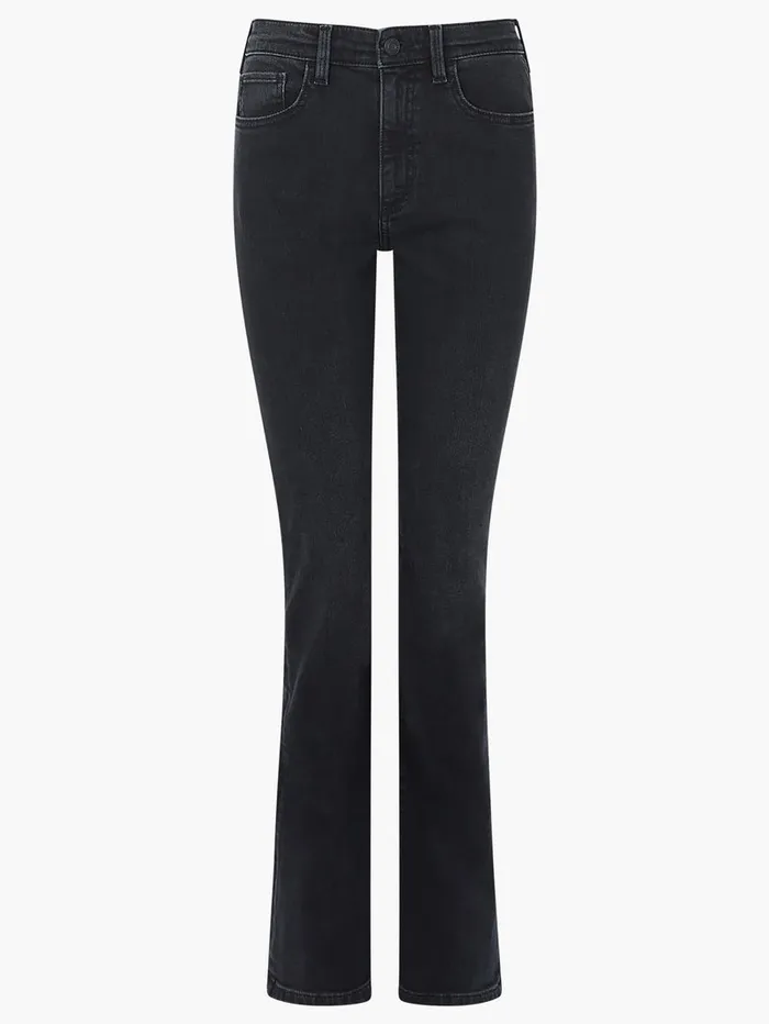 Woman Trousers French Connection Stretch Denim Bootcut Full Length Jeans 34 Inch Black Woman Trousers French Connection Stretch Denim Bootcut Full Length Jeans 34 Inch Black