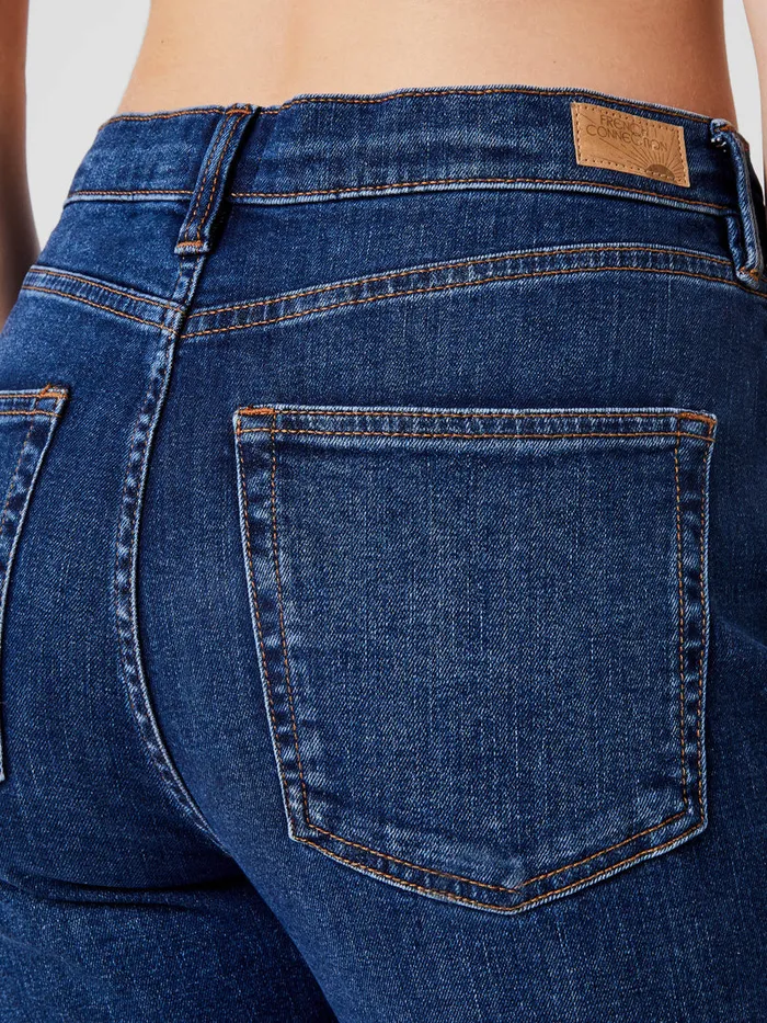 Woman Trousers French Connection Stretch Denim Cigarette Fit Full Length Jeans 34 Inch Mid Wash Woman Trousers French Connection Stretch Denim Cigarette Fit Full Length Jeans 34 Inch Mid Wash