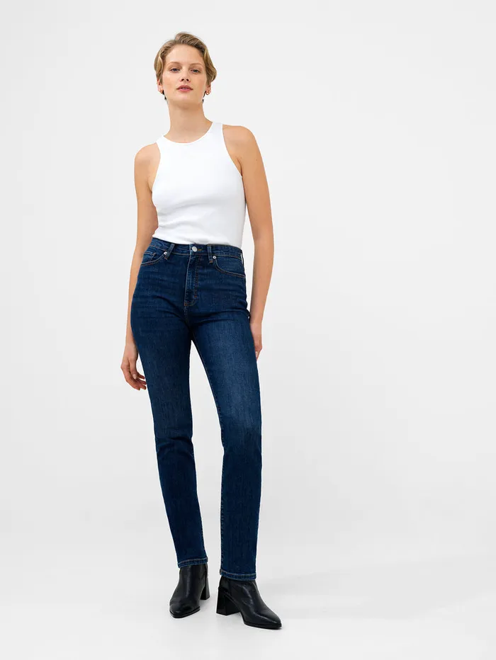 Woman Trousers French Connection Stretch Denim Cigarette Fit Full Length Jeans 34 Inch Mid Wash Woman Trousers French Connection Stretch Denim Cigarette Fit Full Length Jeans 34 Inch Mid Wash