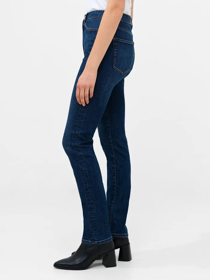 Woman Trousers French Connection Stretch Denim Cigarette Fit Full Length Jeans 34 Inch Mid Wash Woman Trousers French Connection Stretch Denim Cigarette Fit Full Length Jeans 34 Inch Mid Wash
