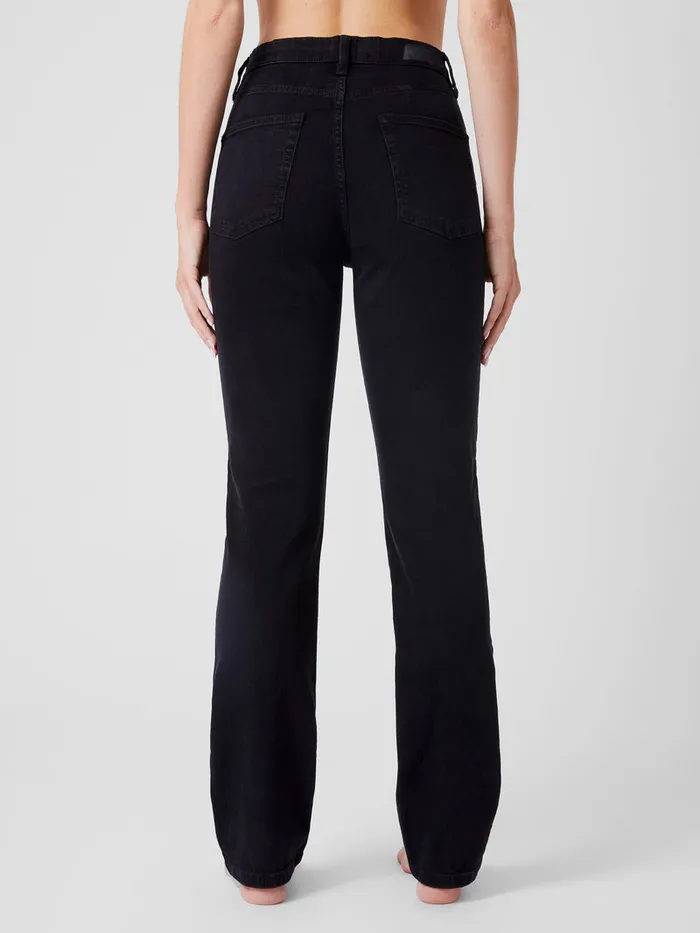 Woman Trousers French Connection Stretch Denim Cigarette Fit High Waisted Jeans 34 Inch Black Woman Trousers French Connection Stretch Denim Cigarette Fit High Waisted Jeans 34 Inch Black