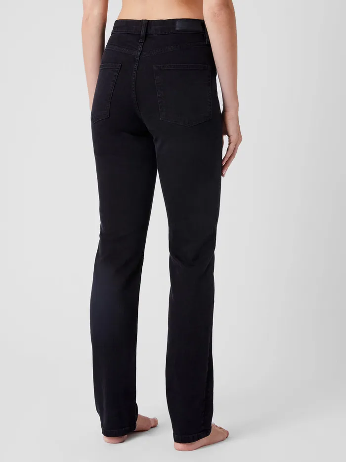 Woman Trousers French Connection Stretch Denim Cigarette Fit High Waisted Jeans 34 Inch Black Woman Trousers French Connection Stretch Denim Cigarette Fit High Waisted Jeans 34 Inch Black