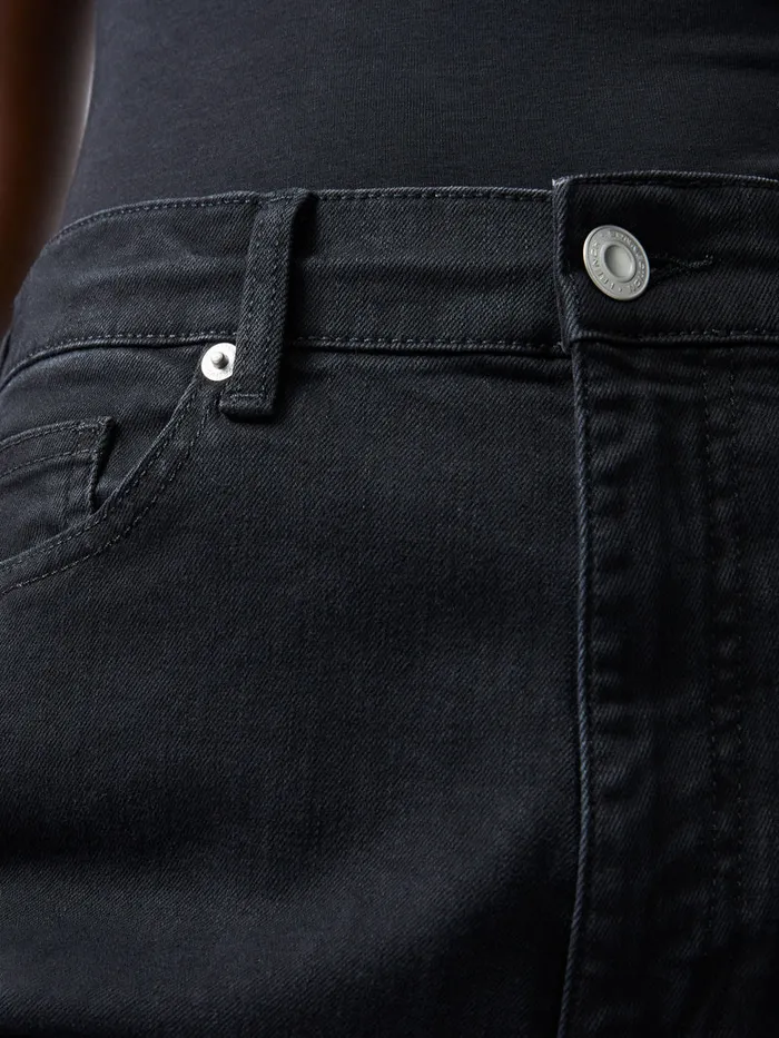 Woman Trousers French Connection Toms Denim Bleach Line Jeans 32 Inch Just Black Woman Trousers French Connection Toms Denim Bleach Line Jeans 32 Inch Just Black