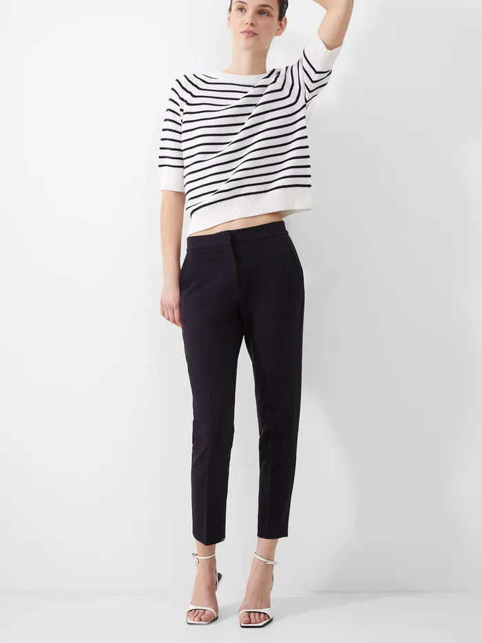Woman Trousers French Connection Whisper Ruth Tailored Trousers Utility Blue Woman Trousers French Connection Whisper Ruth Tailored Trousers Utility Blue