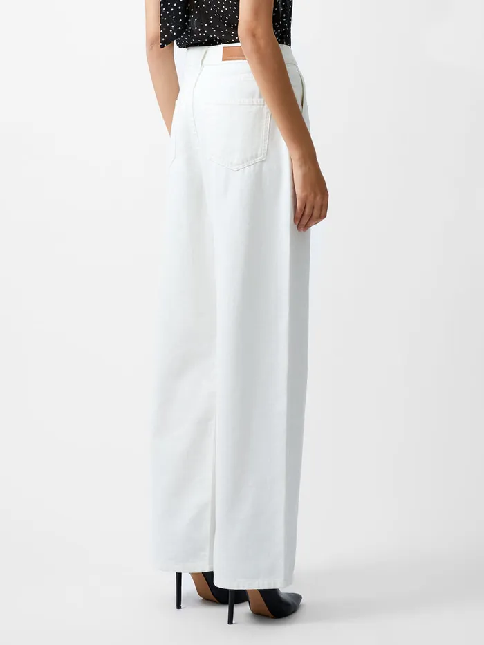 Woman Women039s Winter Outfits French Connection Finley Denim Wide Leg Jeans 32 Inch Ecru Woman Women039s Winter Outfits French Connection Finley Denim Wide Leg Jeans 32 Inch Ecru