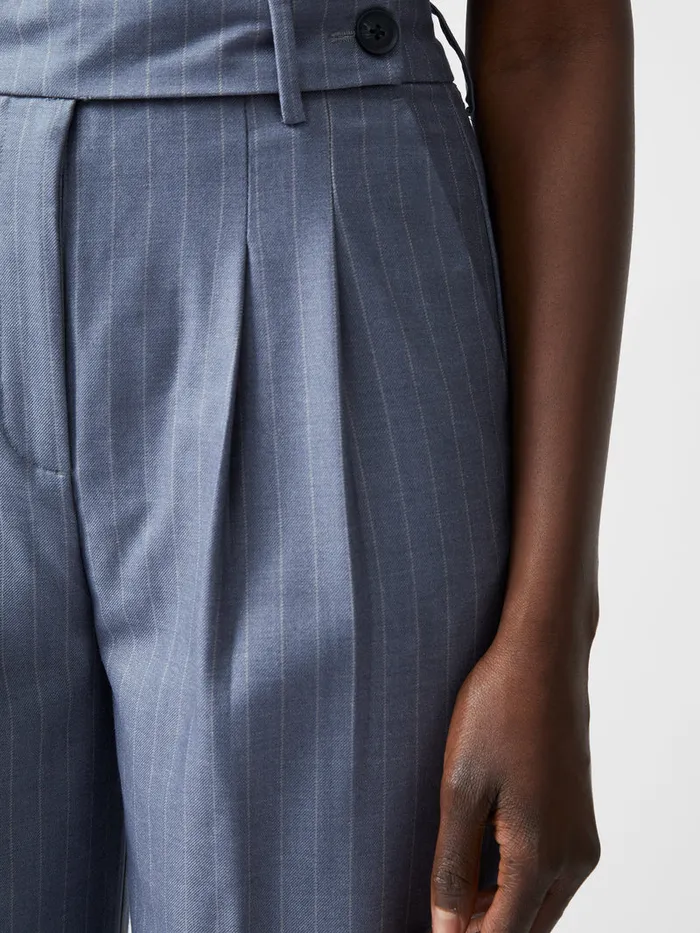 Woman Women039s Winter Outfits French Connection Fiorella Pinstripe Trousers Grey Woman Women039s Winter Outfits French Connection Fiorella Pinstripe Trousers Grey