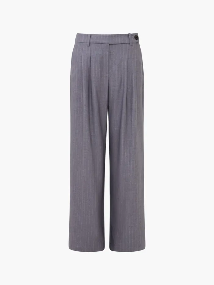 Woman Women039s Winter Outfits French Connection Fiorella Pinstripe Trousers Grey Woman Women039s Winter Outfits French Connection Fiorella Pinstripe Trousers Grey