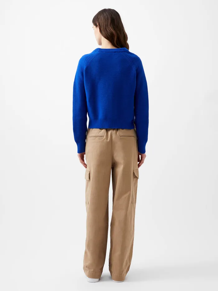 Woman Women039s Winter Outfits French Connection Lily Mozart Long Sleeve Crew Neck Jumper Sapphire Blue Woman Women039s Winter Outfits French Connection Lily Mozart Long Sleeve Crew Neck Jumper Sapphire Blue
