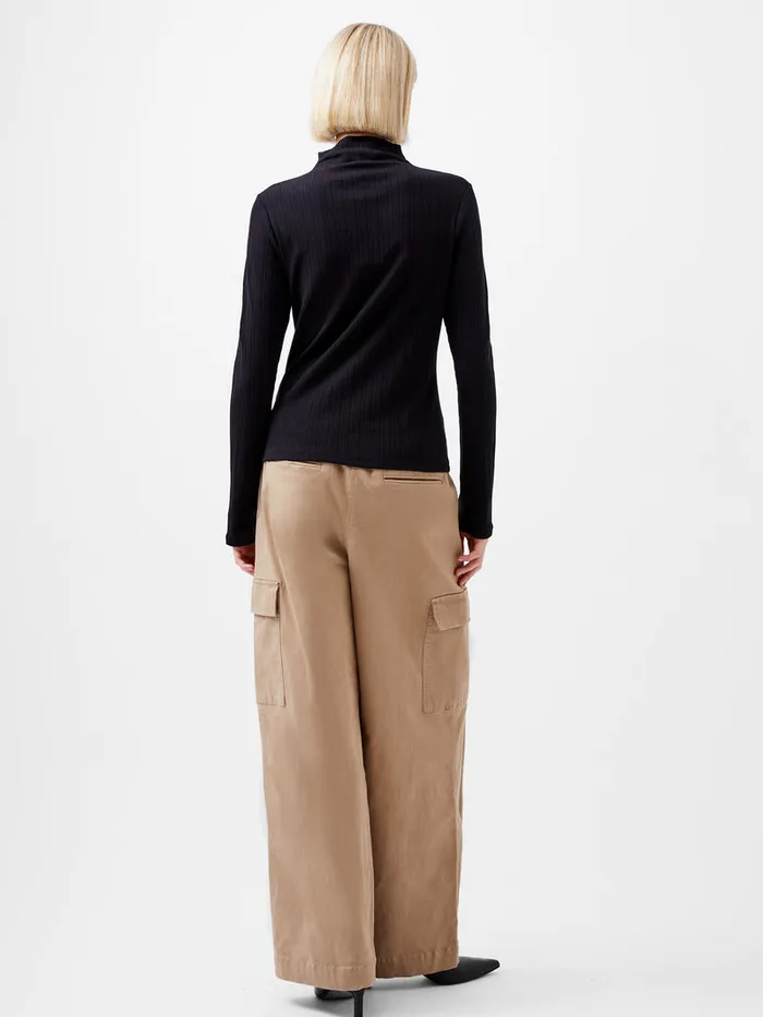 Woman Women039s Winter Outfits French Connection Sasia Long Sleeve Mock Neck Top Blackout Woman Women039s Winter Outfits French Connection Sasia Long Sleeve Mock Neck Top Blackout