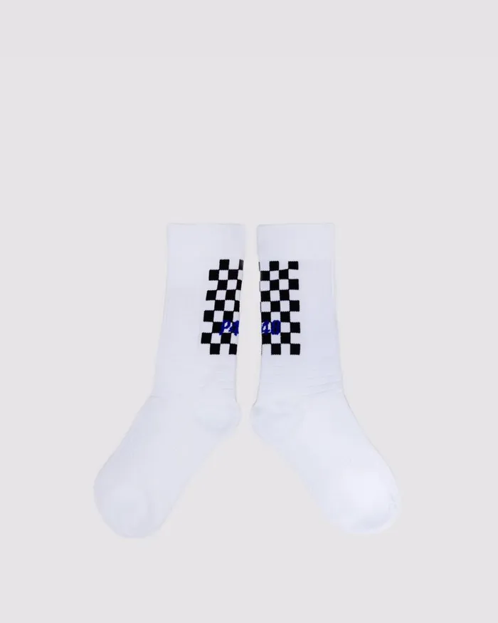 Women Accessories P448 Socks WhiteCheck