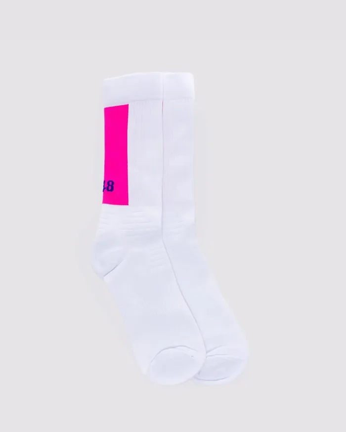 Women Accessories P448 Socks WhitePink Women Accessories P448 Socks WhitePink