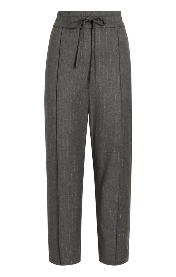 Women Adalie Pant Lurexpinstripecharcoal Cinq Sept Pants