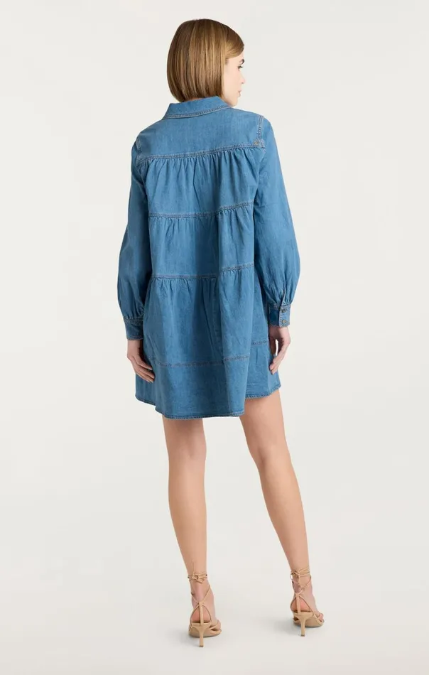 Women Adette Dress Lightwash Cinq Sept Mini