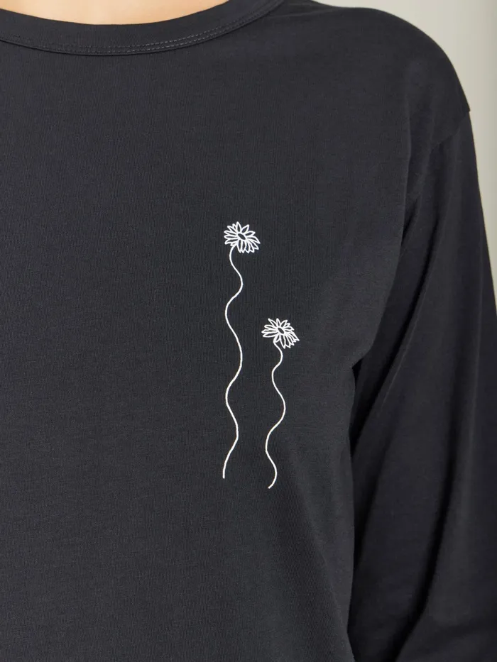 Women Agns B Artist039s Collection Black Cotton Jersey Cool Tshirt Artist Gaspard Bovet