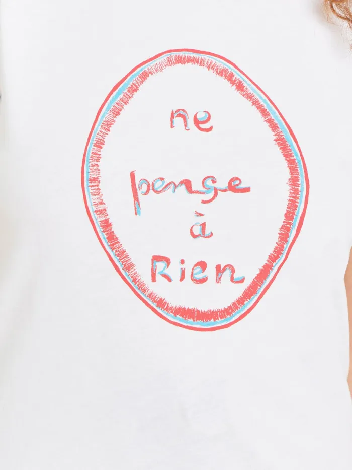 Women Agns B Artist039s Collection White Cotton Brando Tshirt Artist Louise Bourgeois