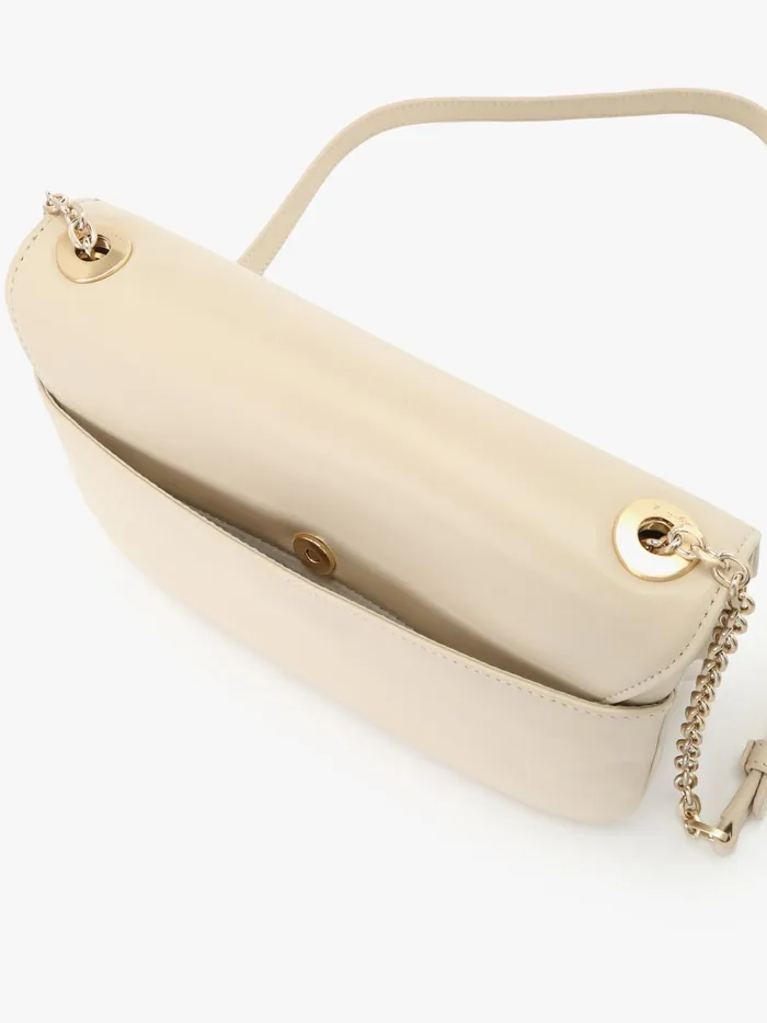 Women Agns B Bags Beige Leather Chain Bag