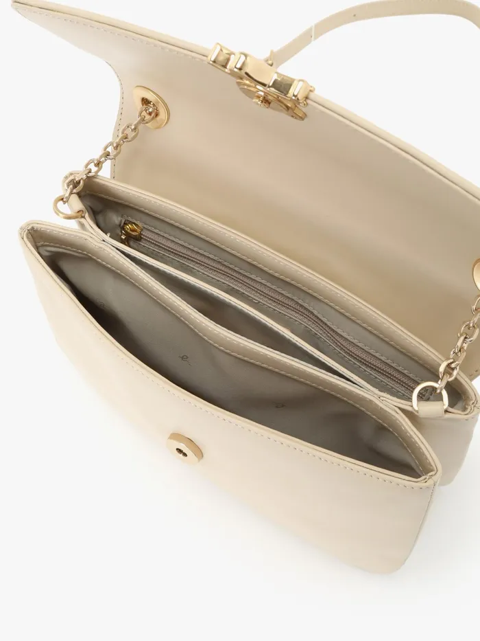 Women Agns B Bags Beige Leather Chain Bag