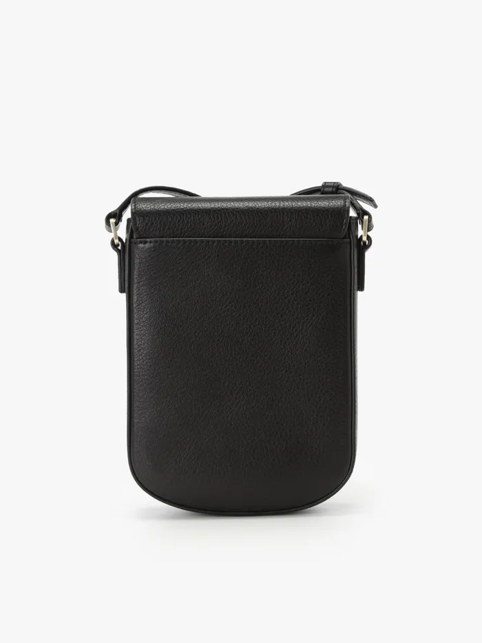 Women Agns B Bags Black Grained Leather Vertical Bag