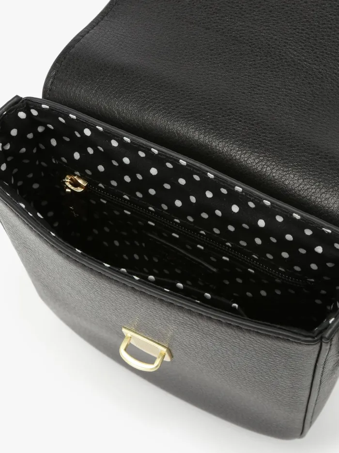 Women Agns B Bags Black Grained Leather Vertical Bag