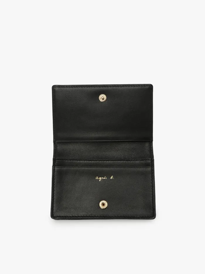 Women Agns B Bags Black Leather 034b034 Logo Cardholder