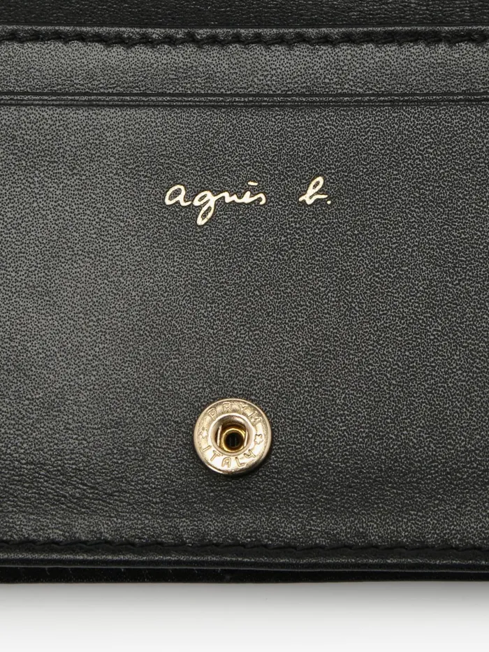 Women Agns B Bags Black Leather 034b034 Logo Cardholder