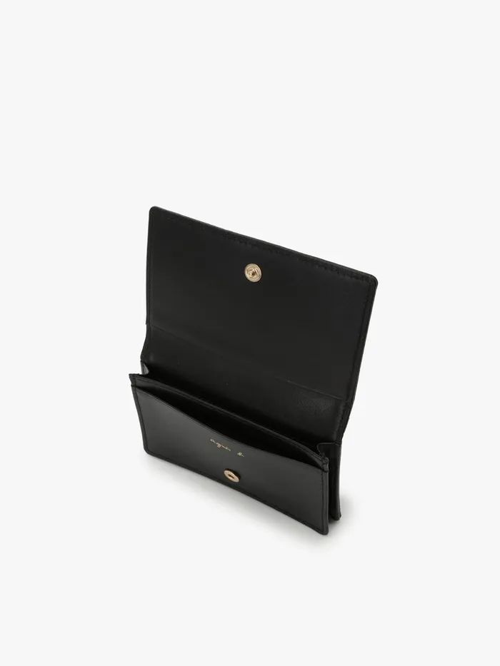 Women Agns B Bags Black Leather 034b034 Logo Cardholder
