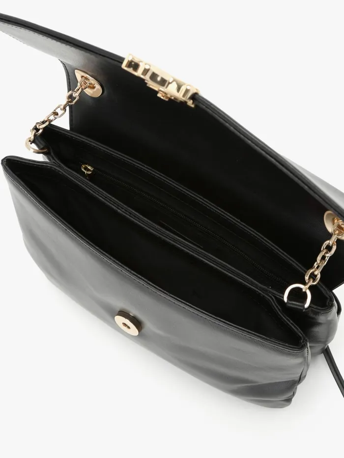 Women Agns B Bags Black Leather Chain Bag