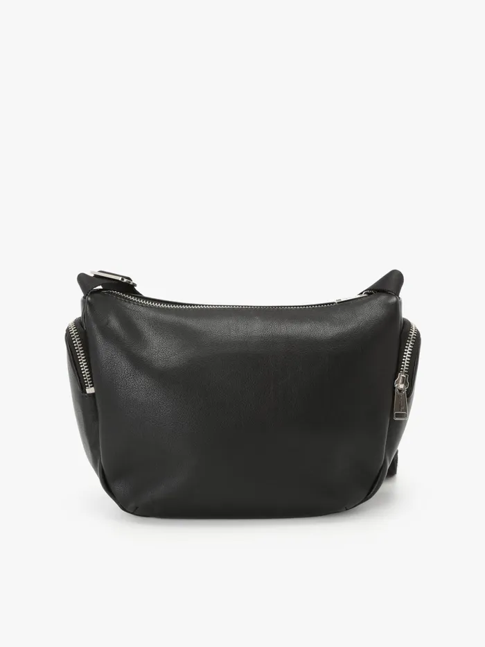 Women Agns B Bags Black Leather Strap Bag