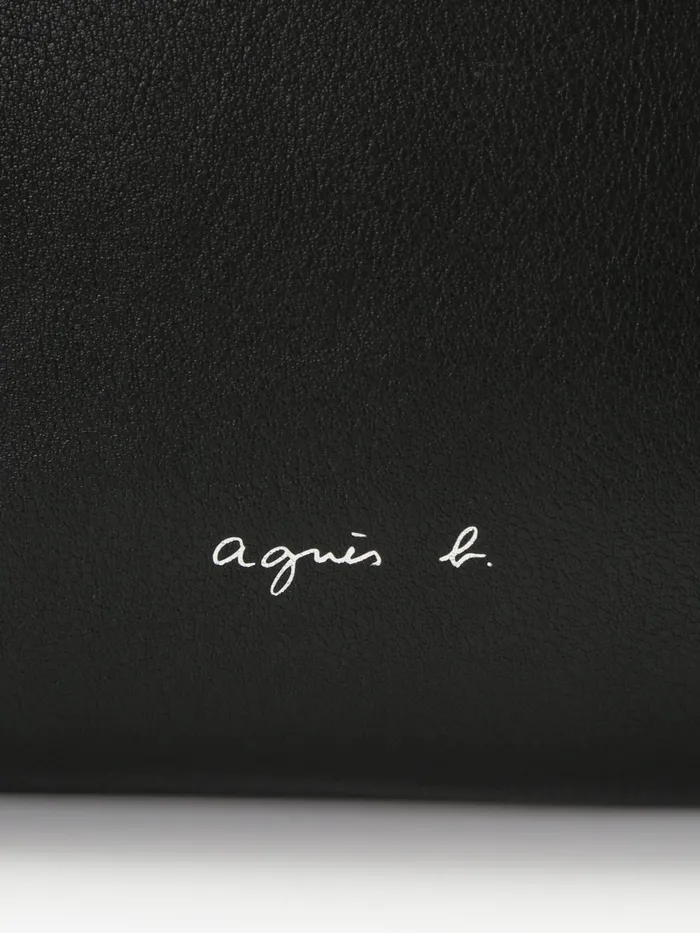 Women Agns B Bags Black Leather Strap Bag