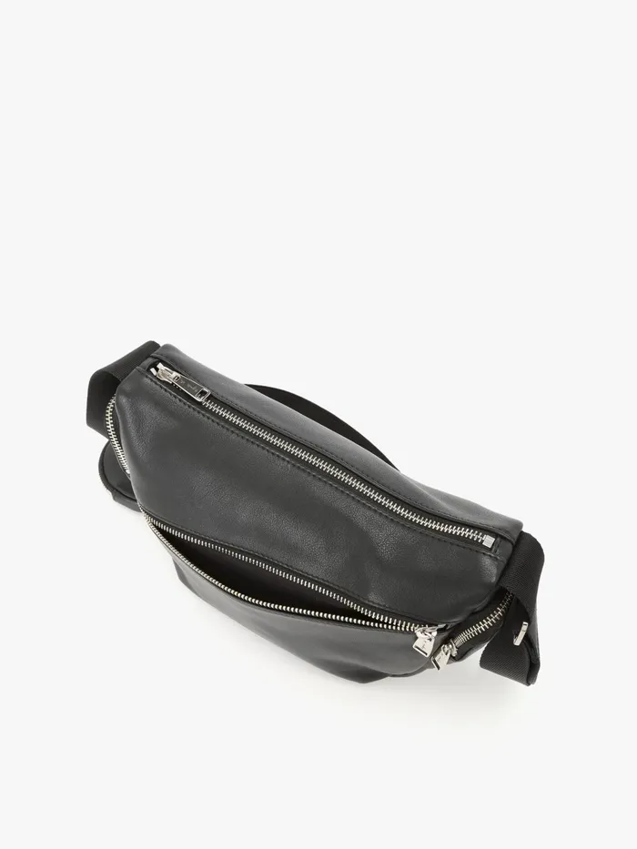 Women Agns B Bags Black Leather Strap Bag