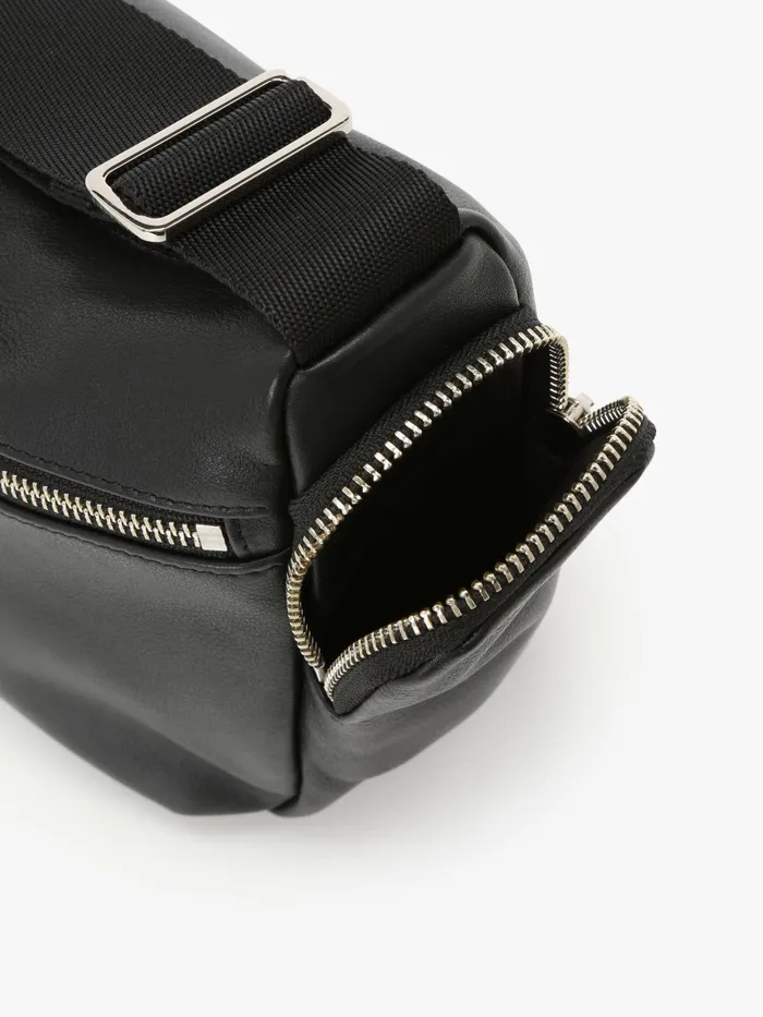 Women Agns B Bags Black Leather Strap Bag