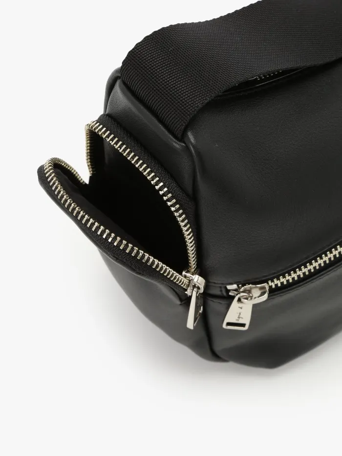 Women Agns B Bags Black Leather Strap Bag