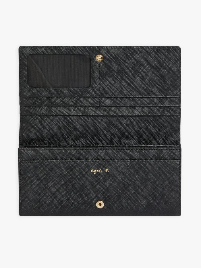 Women Agns B Bags Black Leather Wallet 034b034