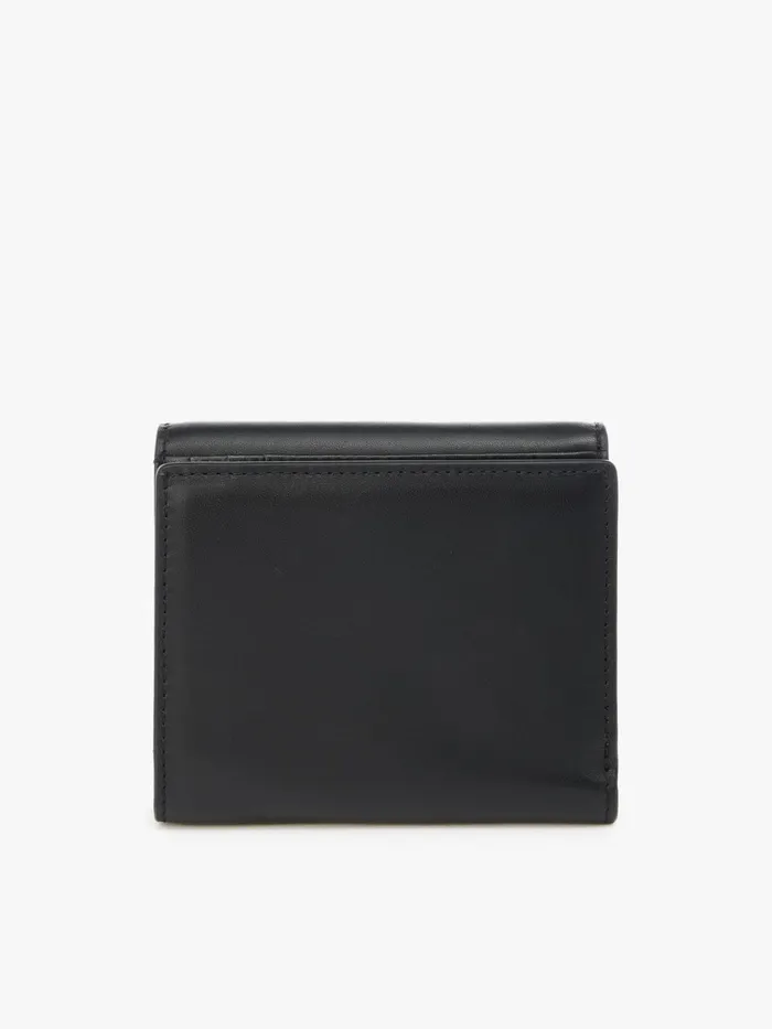 Women Agns B Bags Black Leather Wallet With Flap