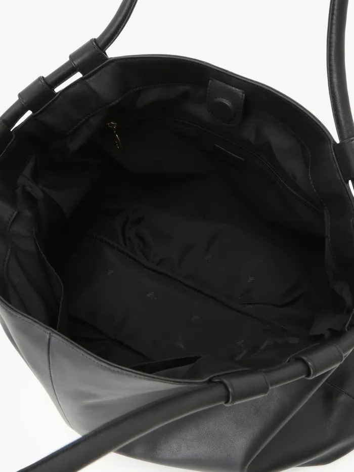 Women Agns B Bags Black Nappa Leather Tote Bag