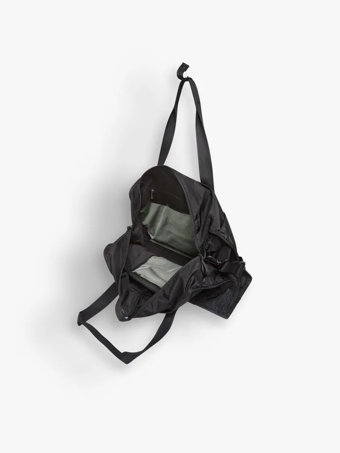 Women Agns B Bags Black Nylon Boston Travel Bag