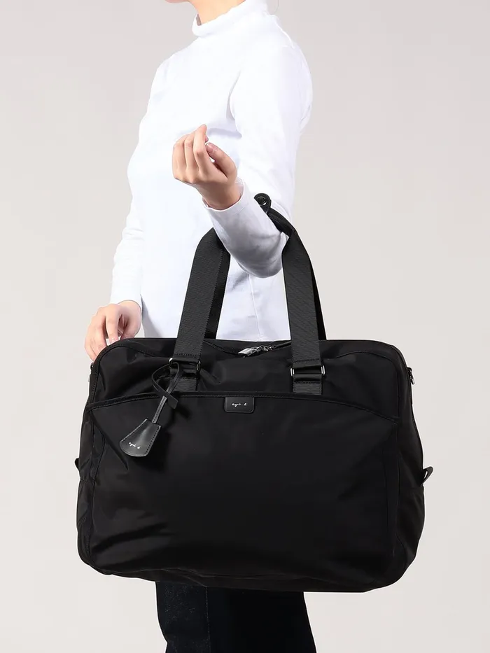 Women Agns B Bags Black Nylon Travel Bag