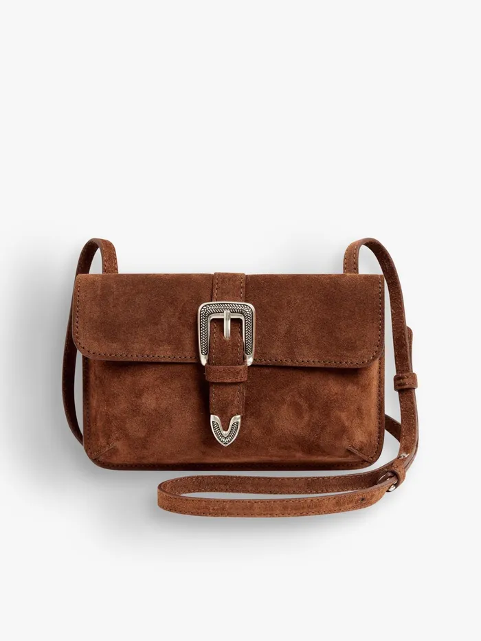 Women Agns B Bags Brown Leather Western Bag