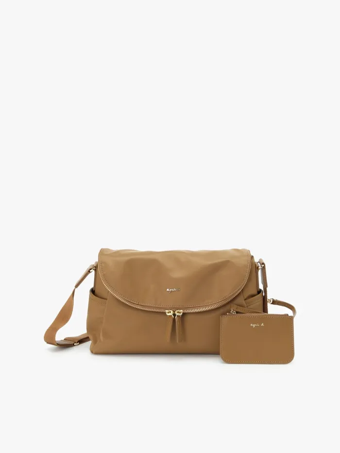 Women Agns B Bags Brown Nylon Shoulder Bag