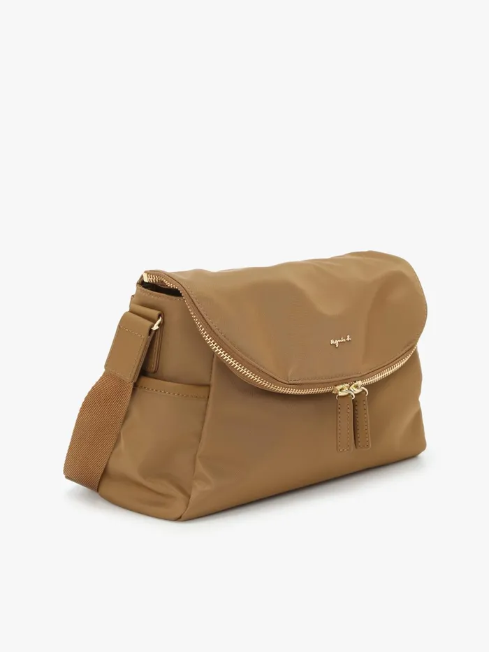 Women Agns B Bags Brown Nylon Shoulder Bag