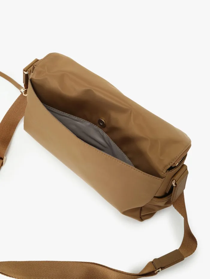 Women Agns B Bags Brown Nylon Shoulder Bag