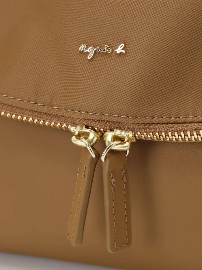 Women Agns B Bags Brown Nylon Shoulder Bag