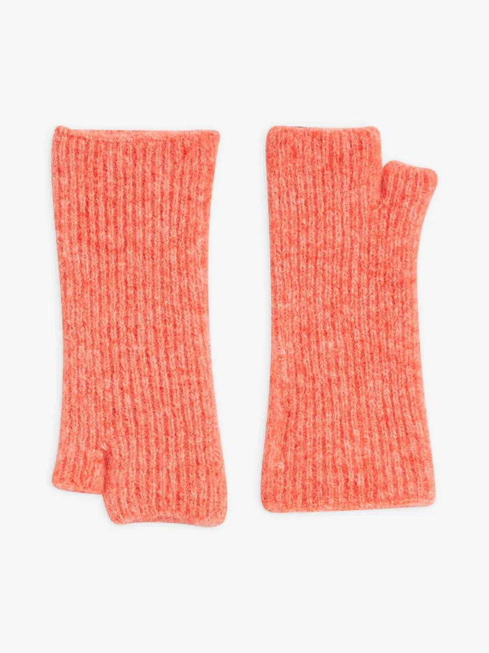 Women Agns B Beanies and Gloves Orange Alpaca Annie Fingerless Gloves