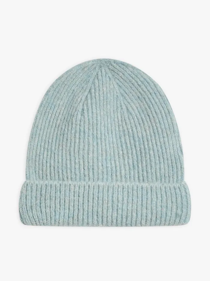 Women Agns B Caps and Hats Blue Alpaca Annie Beanie