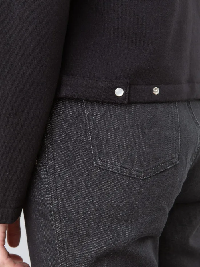 Women Agns B Cardigans Black Fleece Le Classique Snap Cardigan