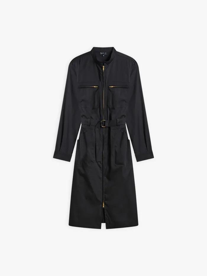 Women Agns B Dresses Black Cotton Zip New Mcano Dress