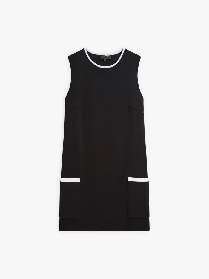 Women Agns B Dresses Black Merino Wool Mauri Dress