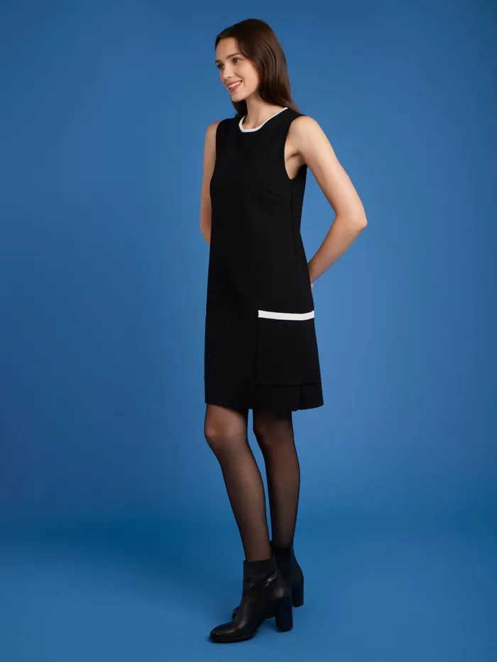 Women Agns B Dresses Black Merino Wool Mauri Dress