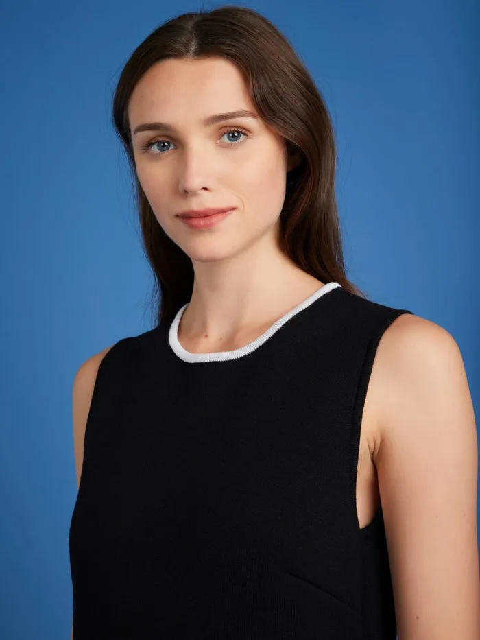 Women Agns B Dresses Black Merino Wool Mauri Dress